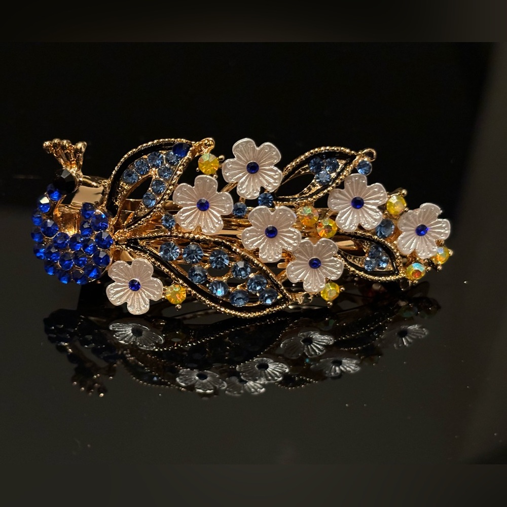 Beautiful Peacock Barrette
